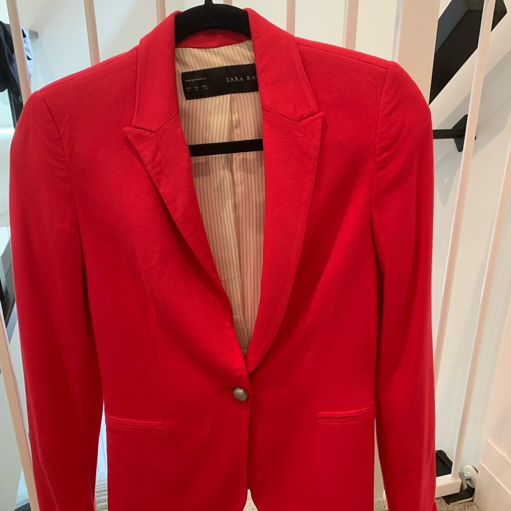 Zara fuchsia pink blazer